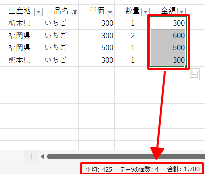 ステータスバー3項目の内容