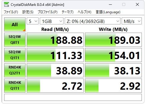 LS710D：Wi-Fi６ベンチマーク